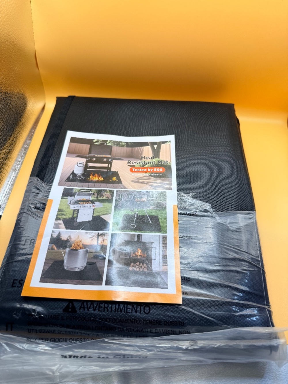 Large Fireproof Heat Resistant Grill Mat 69 x 47 BBQ Fire Pit